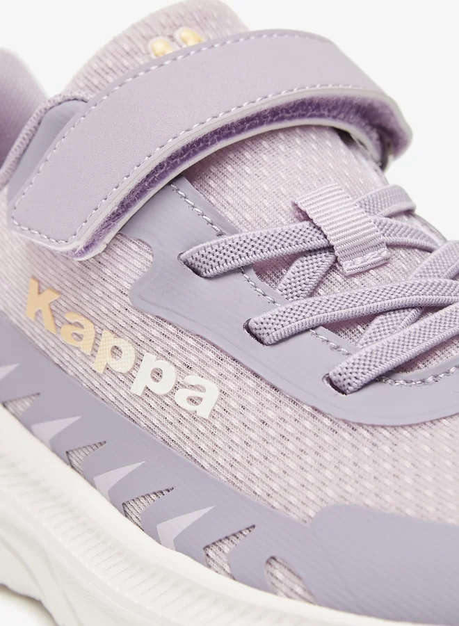 Kappa Girls' Colourblock Sports Shoes with Hook and Loop Closure