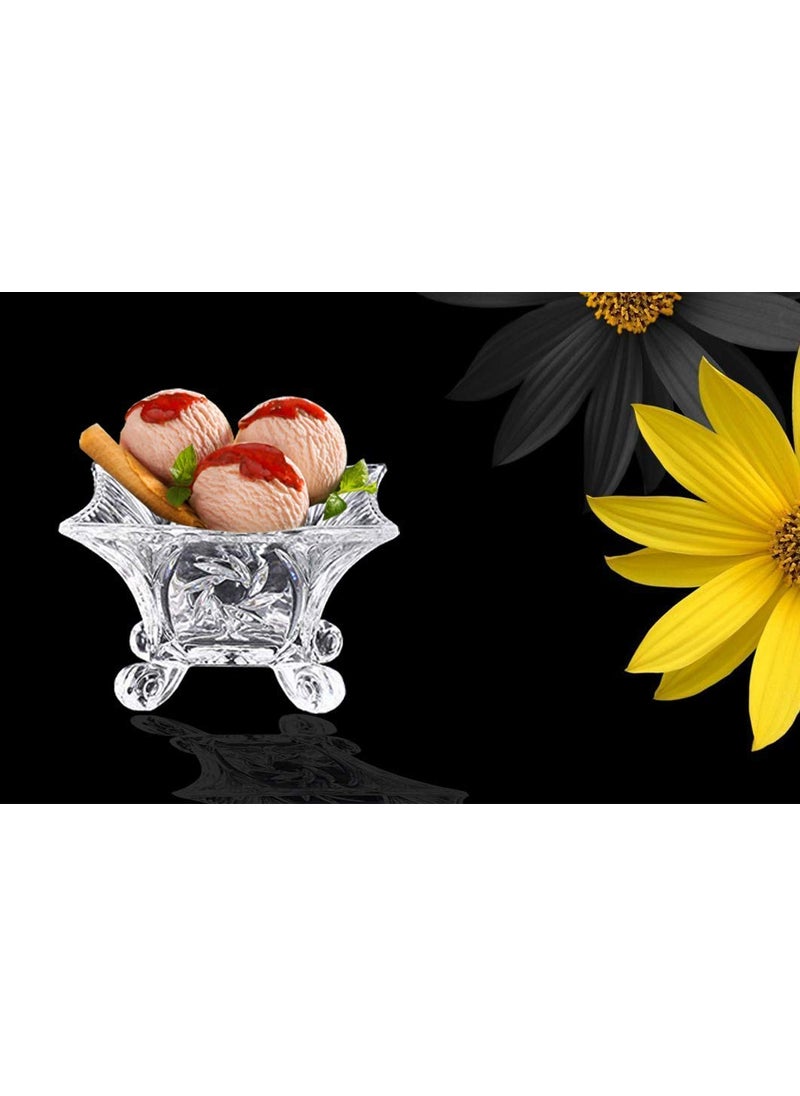 BLISS START BLISS START Ice Cream Glasses Cups Dishes for DessertsFruitSundaeJellies and Pudding Glass Serving BowlsPerfect for HomeRestaurants and Parties Dishwasher Safe Pack of 6  - Image 5