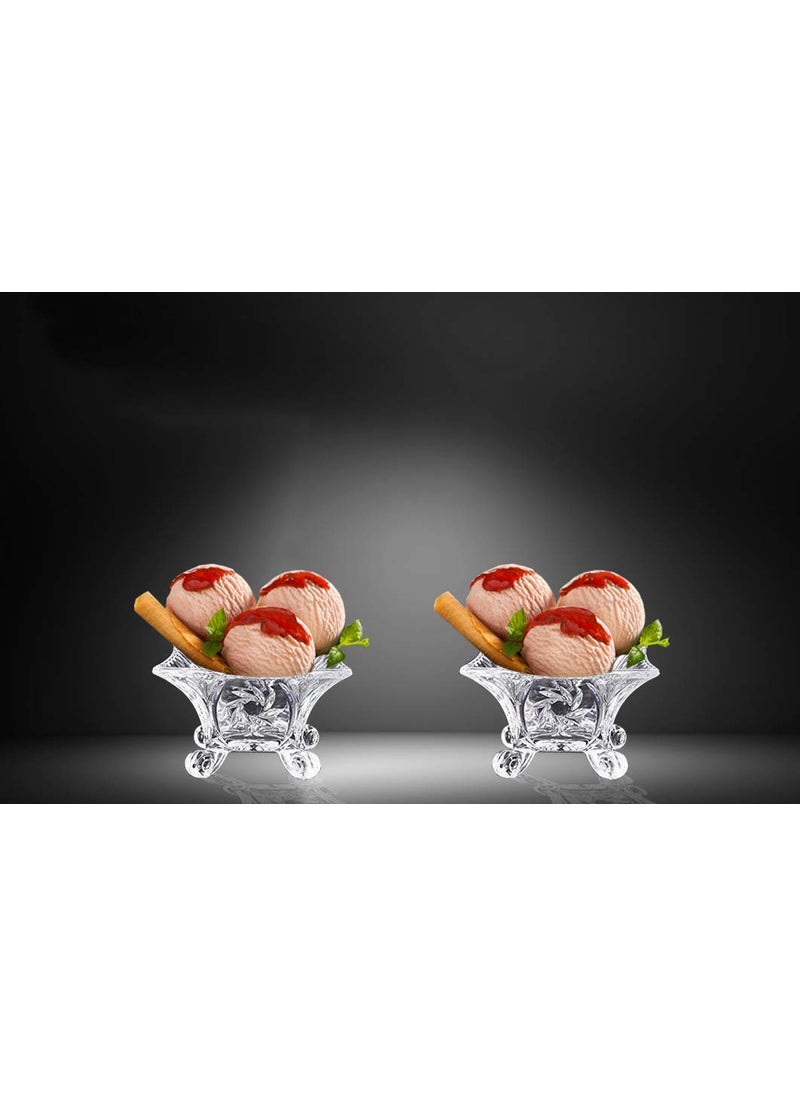 BLISS START BLISS START Ice Cream Glasses Cups Dishes for DessertsFruitSundaeJellies and Pudding Glass Serving BowlsPerfect for HomeRestaurants and Parties Dishwasher Safe Pack of 6  - Image 3