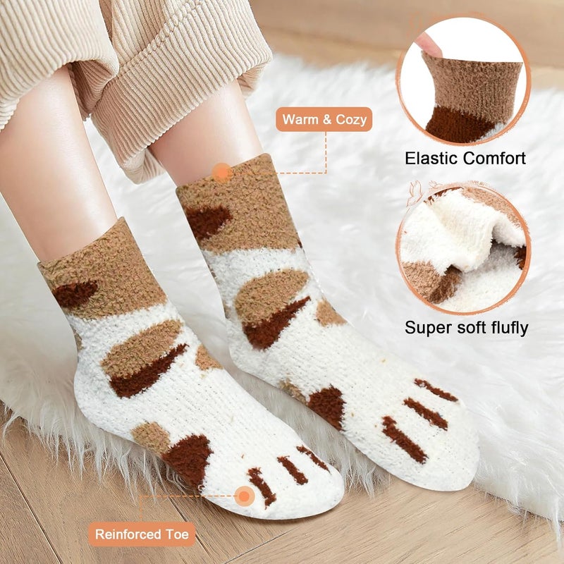 FYC Socks for Women - Stocking Stuffers Gifts for Women - Warm Thick Soft Wool Cozy Crew Socks Christmas Gifts for Woman - Image 3