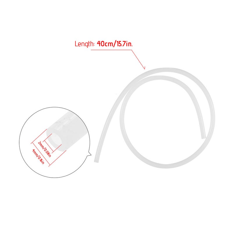 أنبوب PTFE بقطر داخلي 2 مم وقطر خارجي 4 مم وطول 40 سم لطابعة 3D Ender-3 لخيوط البلاستيك بسمك 1.75 مم، 1 قطعة - Image 4