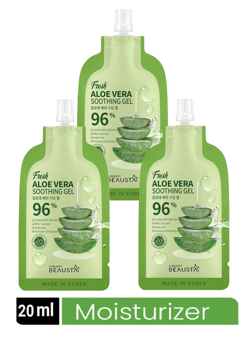 بيوستا جل بيوستا الأصلي المرطب والمهدئ بخلاصة الصبار الطبيعي ( 3 عبوات ) 20 مل - Image 1