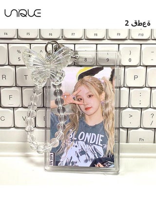 2Pcs Acrylic Kpop Photo card Holder,  Credit Id Bank Card Bus Card Student Card Pendant Key chain Badge Holder (Transparent) - pzsku/ZDBD6249E50D6DEF8296CZ/45/_/1692955648/7c4ffe74-0436-491f-870a-91e23403e05a