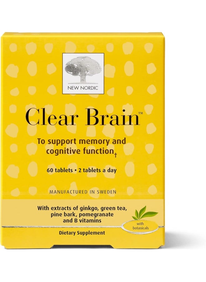 New Nordic Clear Brain, 60 Ct  - Image 1