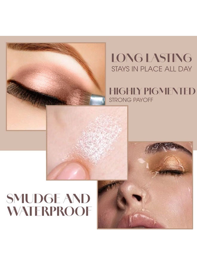 Tingphe Bronze Eyeshadow Palette - 15 Soft Warm Brown Shadows, Multi-Use Eye Makeup Palette with Matte & Shimmer Finishes, Ultra-Blendable Everyday Neutrals, Long-lasting Wear Travel Makeup with Mirror - Image 5