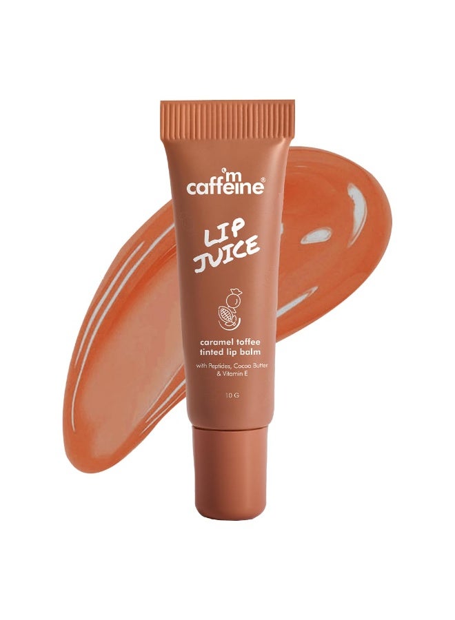 إم كافيين مرطب شفاه ملون بنكهة الكراميل والتوفي من إم كافيين | ترطيب يدوم ٢٤ ساعة | مع الببتيدات وزبدة الكاكاو وفيتامين هـ | يُعالج جفاف وتشقق الشفاه | مرطب شفاه للنساء | لون بني شفاف - ١٠ غرام - Image 1