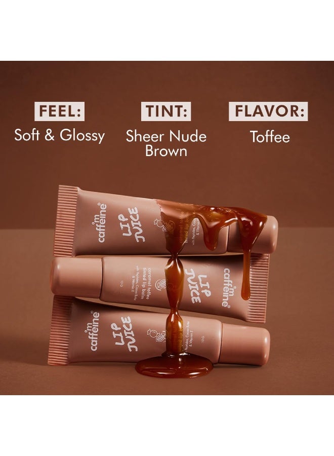 إم كافيين مرطب شفاه ملون بنكهة الكراميل والتوفي من إم كافيين | ترطيب يدوم ٢٤ ساعة | مع الببتيدات وزبدة الكاكاو وفيتامين هـ | يُعالج جفاف وتشقق الشفاه | مرطب شفاه للنساء | لون بني شفاف - ١٠ غرام - Image 5