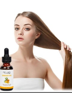 MELAO Multi-Peptide Hair Thickening Serum, Therapeutic Ginger Oil, 100% Pure & Natural  - Image 2