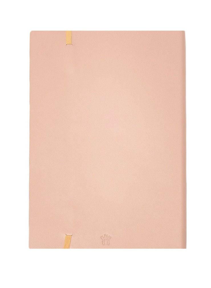 Prickly Pear Beige Lined Notebook Elastic Closure - Image 2