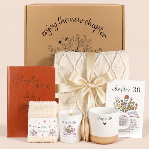 Giftota 30th Birthday Gifts for Women, Unique Chapter 30 Year Old Birthday Gifts for Women Happy 30th Bday Gift Basket for Her Turning 30 Year Old Gift Box Ideas for Her Wife Daughter Sister Friend Coworker - Image 3