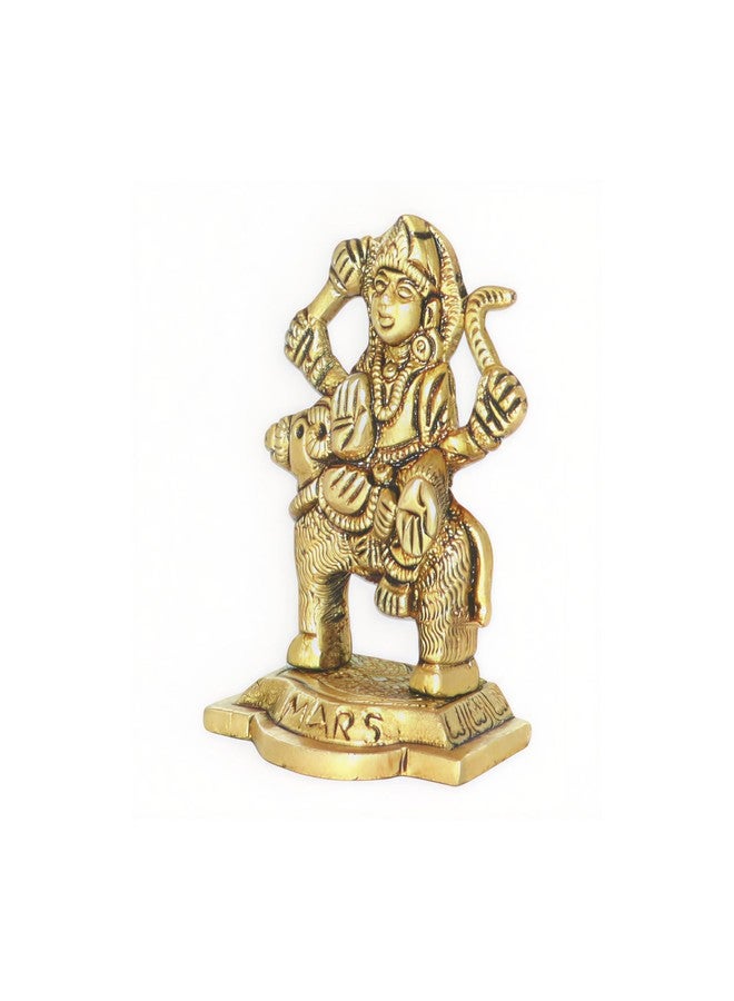 ARKAM Brass Mangal Murti/Planet Mars Statue/Navgrah Idol - Antique Brass Idol for Home/Temple/Office (Height: 7 cm, Weight:200 GMS) - Image 2