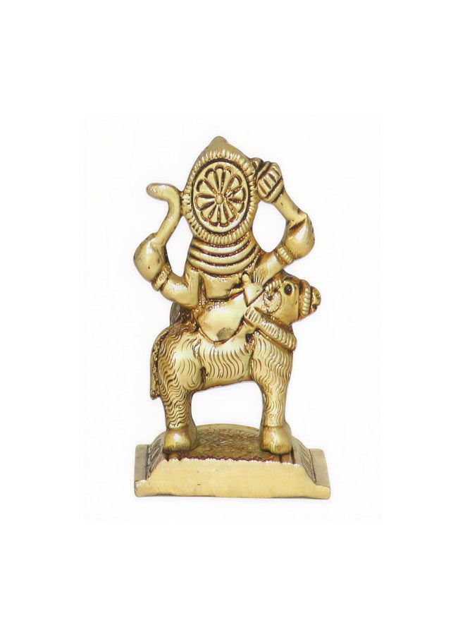 ARKAM Brass Mangal Murti/Planet Mars Statue/Navgrah Idol - Antique Brass Idol for Home/Temple/Office (Height: 7 cm, Weight:200 GMS) - Image 4