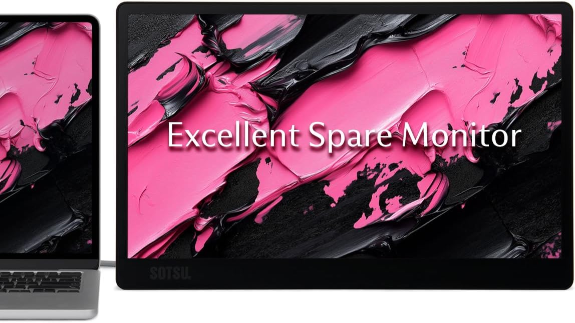 SOTSU SOTSU Sleekview SSVPM15bp Portable Monitor 15.6 inch ZDBD68D077B3274732BDBZ