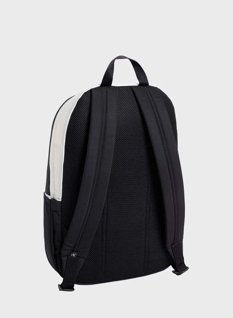 Calvin Klein Jeans Logo Front Zip Backpack
