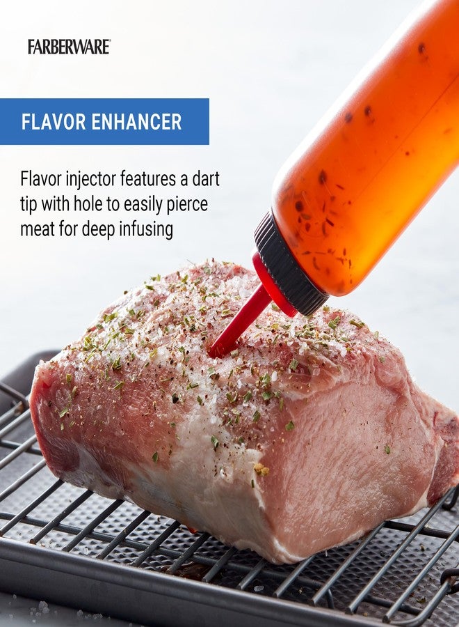 Farberware Roasting Squeeze Bottle Flavor Injector Top for Flavorful Cooking Indoors and Outdoors, Markings for Measuring, Dishwasher Safe - Image 4