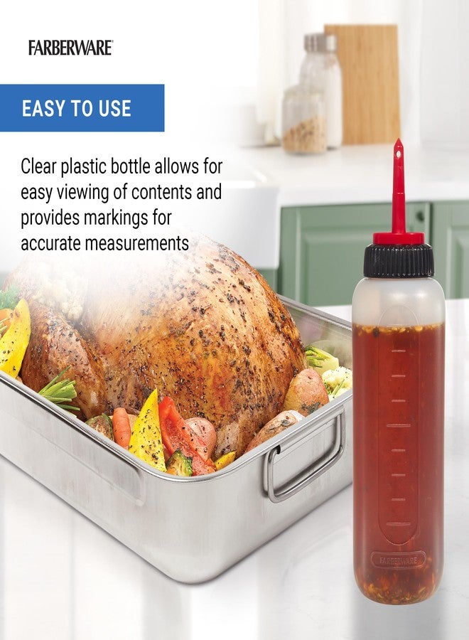 Farberware Roasting Squeeze Bottle Flavor Injector Top for Flavorful Cooking Indoors and Outdoors, Markings for Measuring, Dishwasher Safe - Image 5