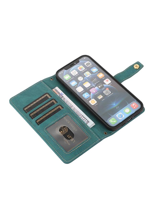 Zaboon Case For iPhone 12 Pro Max PU + TPU Horizontal Flip Leather Case with Holder & Card Slot & Wallet & Lanyard - Image 5