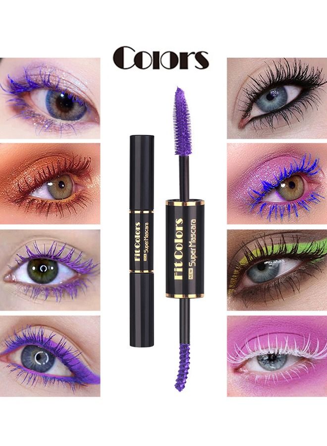COLORS Double-headed colored mascara thick curling waterproof non-smudge mascara - Image 1