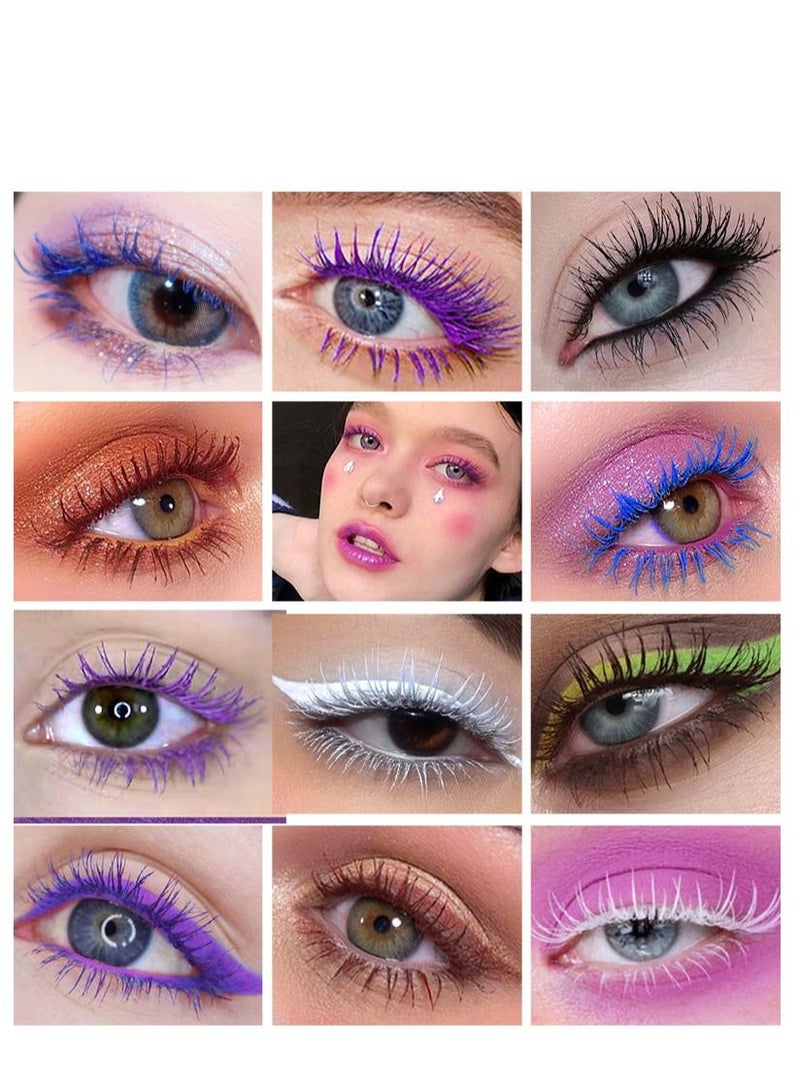 COLORS Double-headed colored mascara thick curling waterproof non-smudge mascara - Image 3