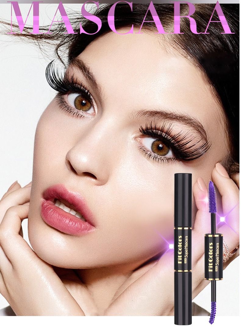 COLORS Double-headed colored mascara thick curling waterproof non-smudge mascara - Image 5