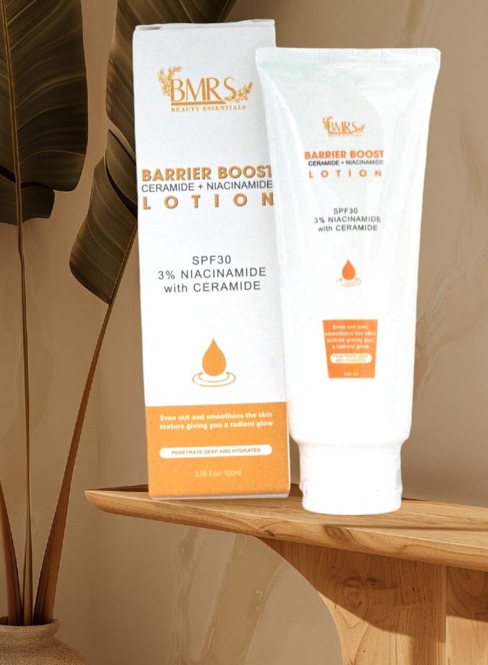 BMRS لوشن Barrier Boost (سيراميد + نياسيناميد) 100 مل بعامل حماية من الشمس 30 - Image 3