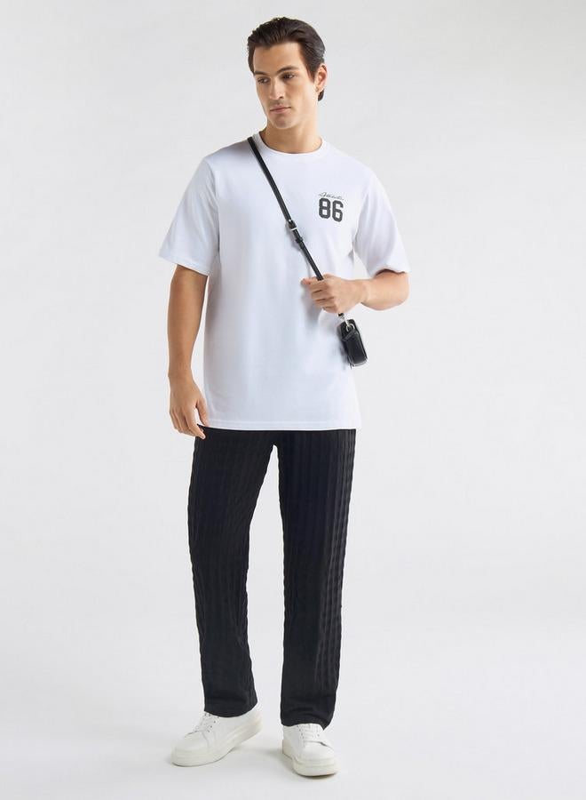 سبلاش فيڤ تيشيرت بياقة ضيقة وأكمام قصيرة وطبعات جرافيك - Image 2