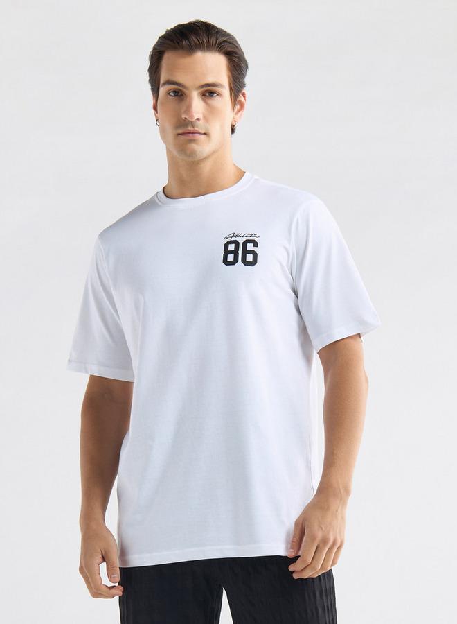 سبلاش فيڤ تيشيرت بياقة ضيقة وأكمام قصيرة وطبعات جرافيك - Image 3