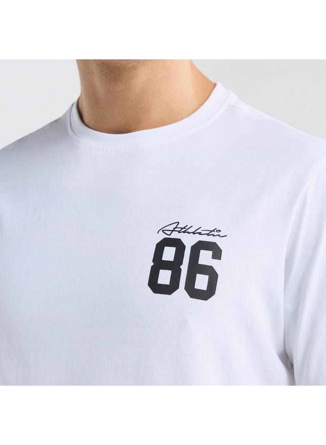 سبلاش فيڤ تيشيرت بياقة ضيقة وأكمام قصيرة وطبعات جرافيك - Image 4