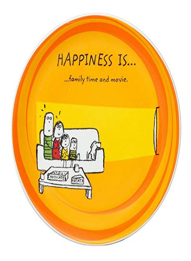 Clay Craft - Premium Ceramic Snack & Side Plate Set - Microwave Safe, Glossy Finish, Printed Design for Serving & Dining - Multicolor - 5.5 Inch Diameter (Set of 4) - Image 4