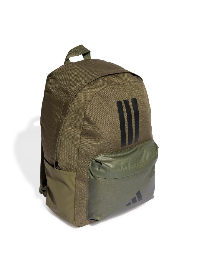 Adidas Classic Three Stripes Backpack Back To School - Green - Image 3