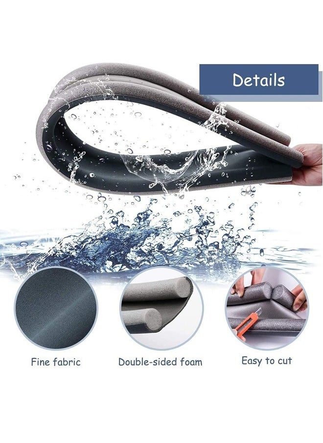 4 Pcs Door Draft Stopper,Under Door Seal Draught excluder, Door Bottom Sealing Strip, Window Wind Blocker, Breeze Noise Sound Light Dust Smell Insect Blocker for Door Window (Brown)