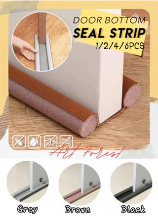 4 Pcs Door Draft Stopper,Under Door Seal Draught excluder, Door Bottom Sealing Strip, Window Wind Blocker, Breeze Noise Sound Light Dust Smell Insect Blocker for Door Window (Brown) - pzsku/ZDBD6F29A4E1D7492BAB0Z/45/_/1727419060/686d45a3-ea6e-42b5-9642-e484b9c9dc6c