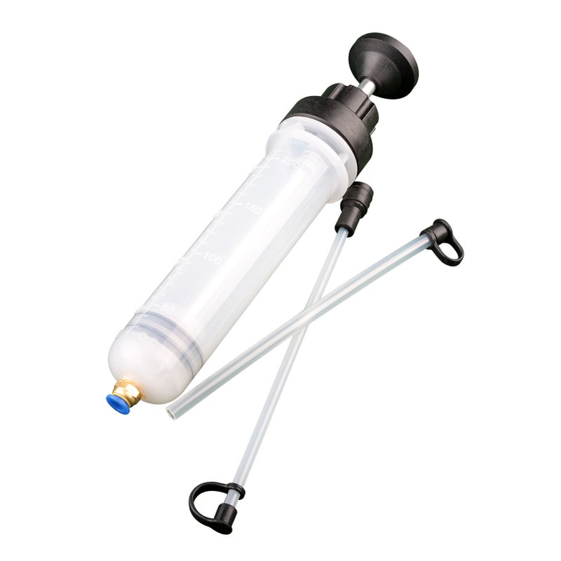 200cc  Fluid Syringe Pump,Oil Fluid Extractor, for ATV's, Boats, Farm Equipment, Industrial Gear Boxes, Motor Vehicles, Oil Change Evacuation Pump - Image 4