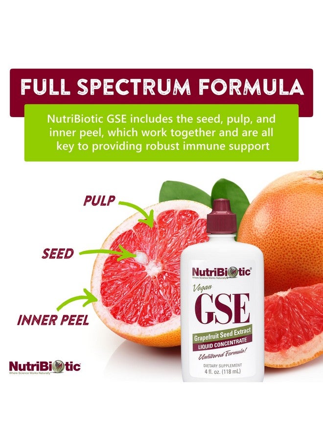 نيوتريبايوتك NutriBiotic - مستخلص بذور الجريب فروت الأصلي، 4 أونصة سائلة | تركيز ممتاز من مستخلص بذور الجريب فروت الأصلي مع بيوفلافونويد | نباتي، خالٍ من الجلوتين، غير معدّل وراثيًا - Image 4