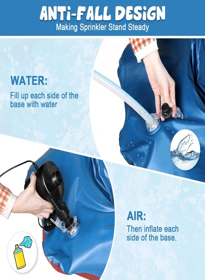 Anpro Giant Shark Sprinkler Kids Inflatable Water Toy Outdoor Play Sprinkler, Summer Outside Gifts for Toddlers - Image 5