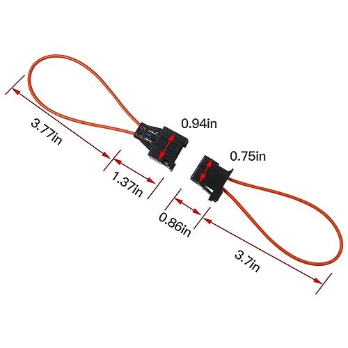 GRABOTE 4 Pack Most Fiber Optic Loop Universal Optical Female & Male Adapter Connector Loop Bypass Cable for Radio and Audio for Benz Audi Mercedes BMW VW Porsche - Image 3