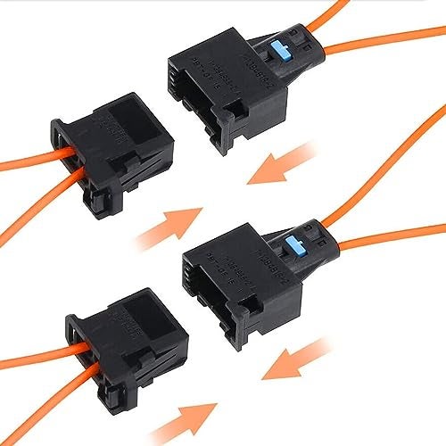 GRABOTE 4 Pack Most Fiber Optic Loop Universal Optical Female & Male Adapter Connector Loop Bypass Cable for Radio and Audio for Benz Audi Mercedes BMW VW Porsche - Image 2