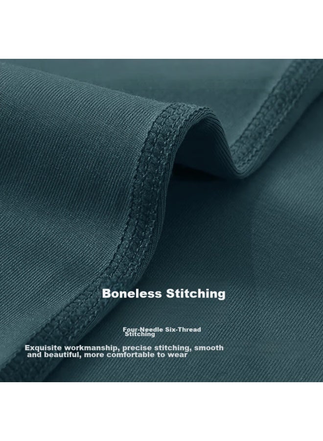 Septwolves Septwolves Men's Autumn Clothes Modal Silk Cotton Mite-proof Top Youth Thin Bottoming Warm Underwear  - Image 5