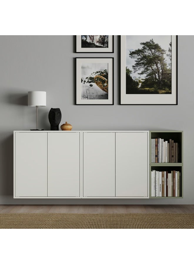 وحدة أرفف تُثبَّت على الحائط، بيضاء، 70×35×70 سم - Image 2