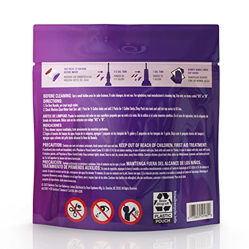 Hoover Paws & Claws Clean Packs, Sea Breeze Scent, Pre-Measured Concentrated Pack Solution, Tackles Tough Pet Messes & Stains, Pair Full Size Carpet Cleaning Machines - Image 2