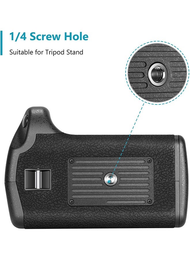 Professional Vertical Battery Grip Replacement for Nikon D3100/D3200/D3300/D5300 SLR Digital Camera, Works with 1 or 2 Pieces EN-EL14 Batteries - Image 5