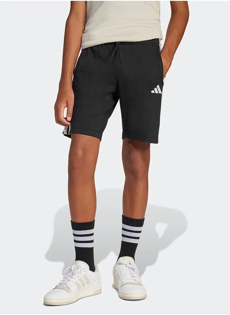 Adidas Youth 3 Stripe Essential Shorts