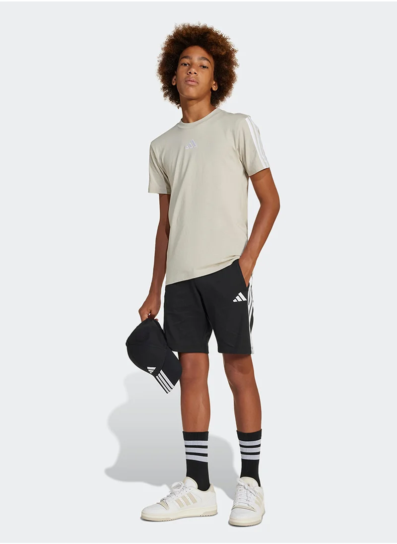Adidas Youth 3 Stripe Essential Shorts