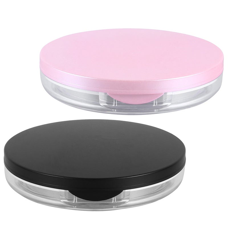 2 Sets Powder Puff Storage Container With Powder Puff Loose Powder Empty Box Women Makeup Supplies - Image 5
