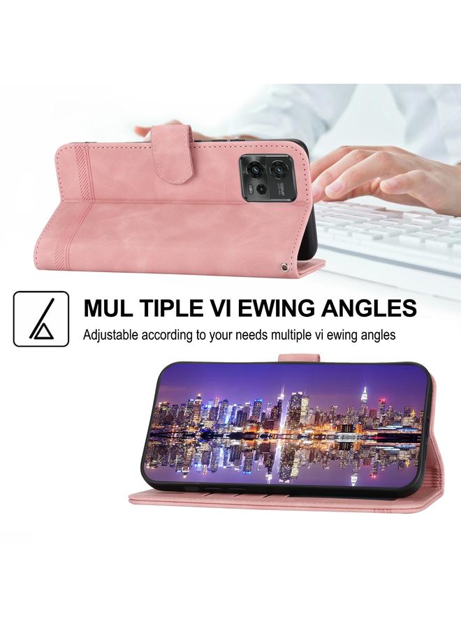 S-TOP Case For Motorola Moto G13 4G/G53 5G/G23 4G Dierfeng Dream Line TPU + PU Leather Phone Case - Image 4