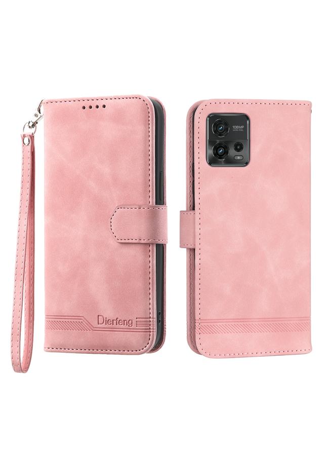 S-TOP Case For Motorola Moto G13 4G/G53 5G/G23 4G Dierfeng Dream Line TPU + PU Leather Phone Case - Image 1
