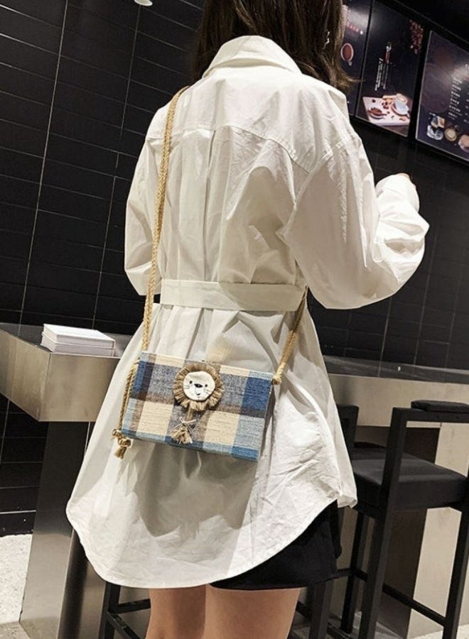 SHABILI Girls' Cute Contrast Color Shoulder Bag,Women's Banquet Bag Tote Bag Handbag Crossbody Bag Small Square Bag, Daily Commuter Carrying Bag Sling Bag Side Bag for Ladies, College Students, Children - Image 4