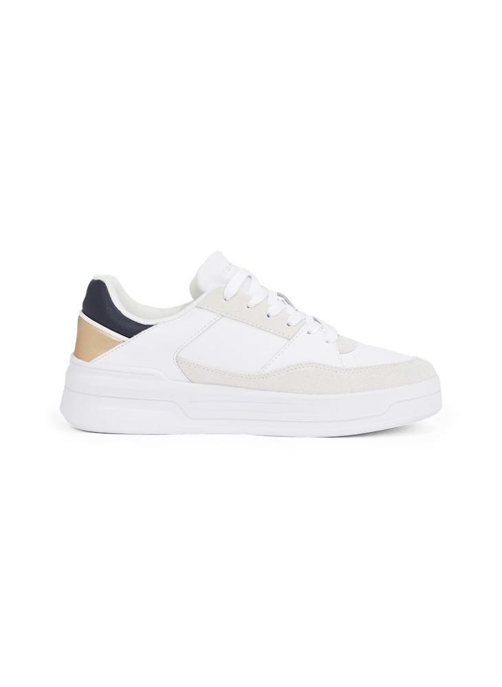 TOMMY HILFIGER Logo Detail Lace Up Low Top Sneakers  - Image 1