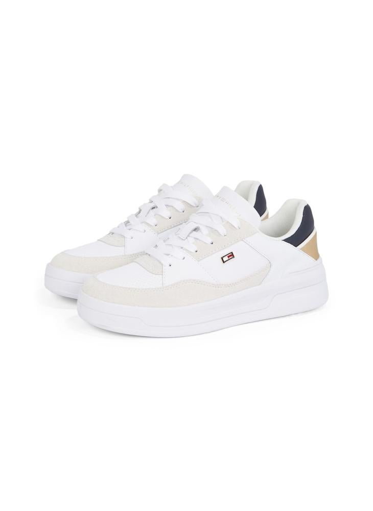 TOMMY HILFIGER Logo Detail Lace Up Low Top Sneakers  - Image 3