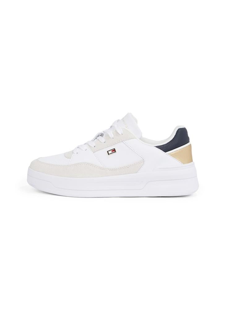 TOMMY HILFIGER Logo Detail Lace Up Low Top Sneakers  - Image 2